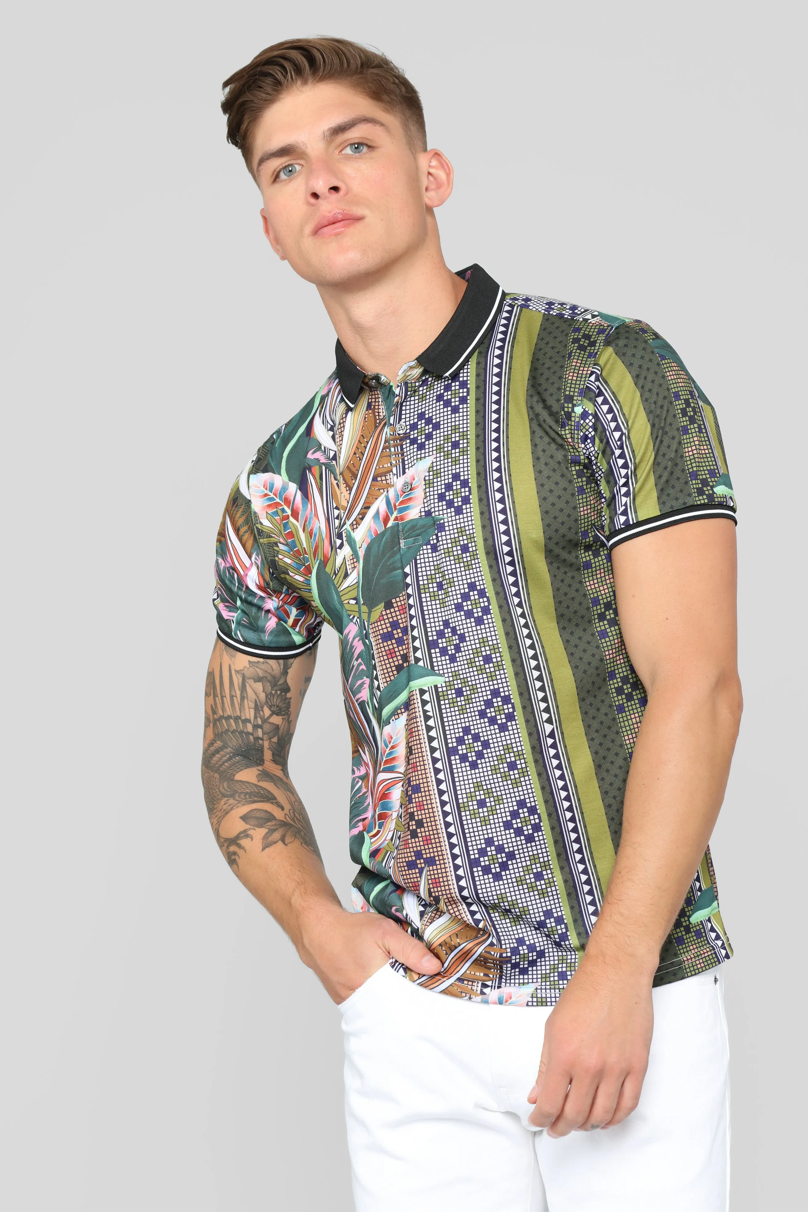 Alvaro Short Sleeve Polo - Green
