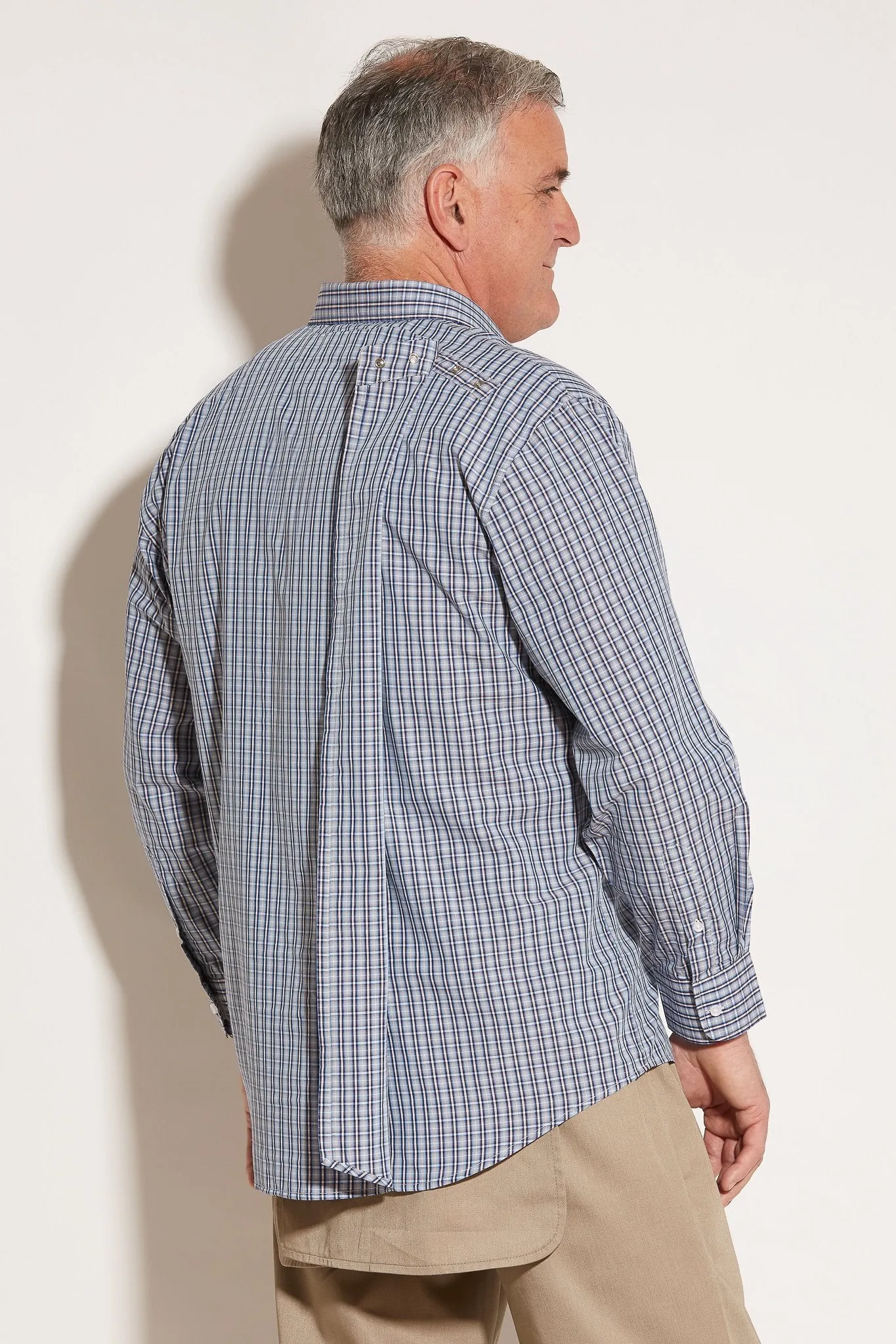 Sport Shirt for Men - Blue | Atlantis | Adaptive Clothing by Ovidis